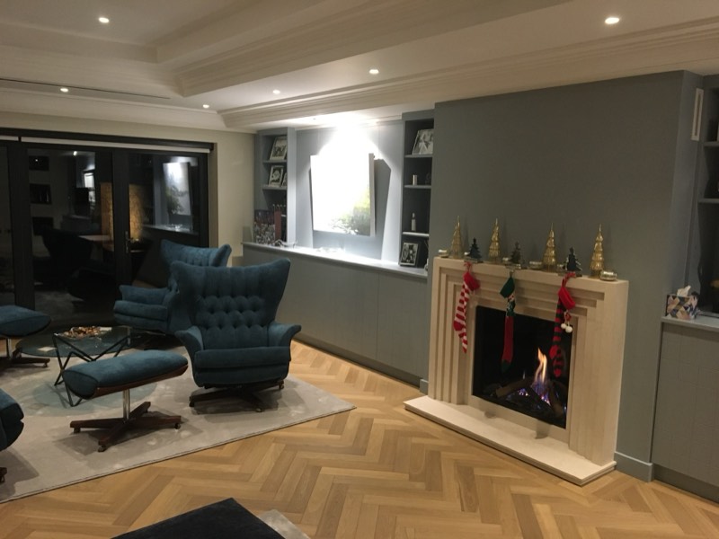 Fireplace and surround installed by Wakefords