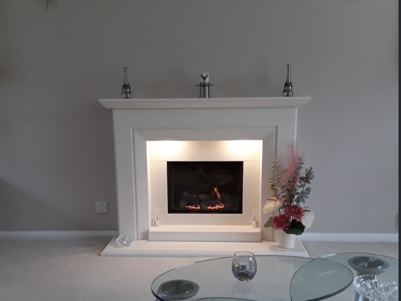 Fireplace and surround installed by Wakefords